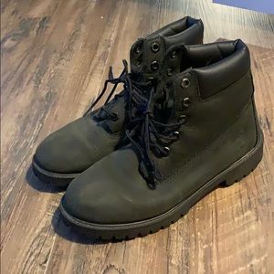 All Black Timberlands